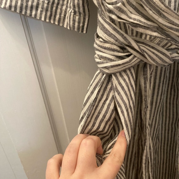 Stunning Len Ok MIDI 100% Linen Dress EUC XXXL - Picture 6 of 7